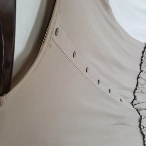 She + Sky Asymmetrical Tunic w/Lace trim size Med